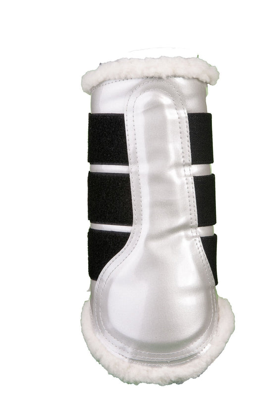 White Patent Sport Boots - Dressage Outfitters