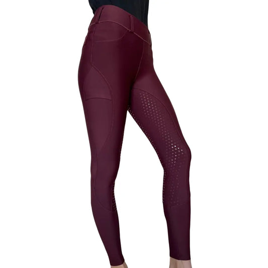 London Deluxe Riding Breeches - Cabernet