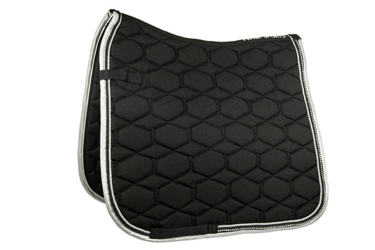 Crystal Saddle Pad - Navy - Dressage Outfitters