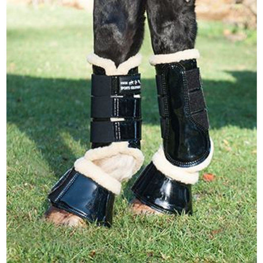Black Patent Sport Boots - Dressage Outfitters