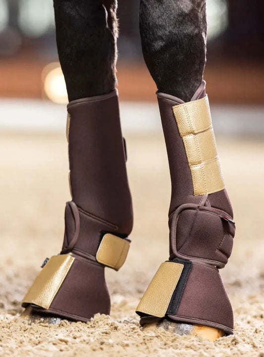 Gold Horse Support Boots