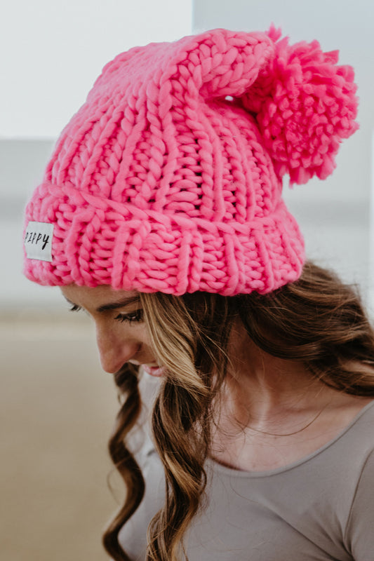 Obsessed With This Beanie - Pink