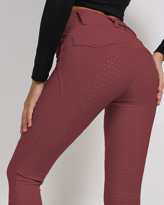 London Deluxe Riding Breeches - Cabernet